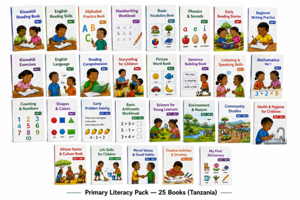Primary Literacy Pack — 25 Books (Tanzania)