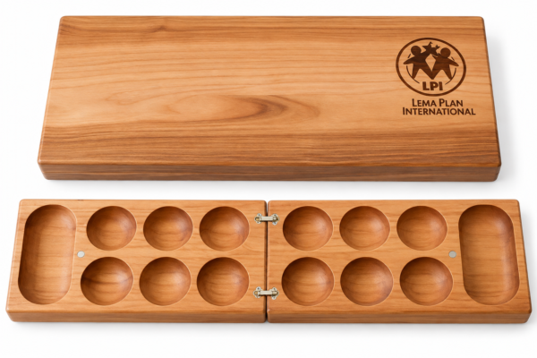 Awalé – Traditional African Strategy Game (60 x 15cm)