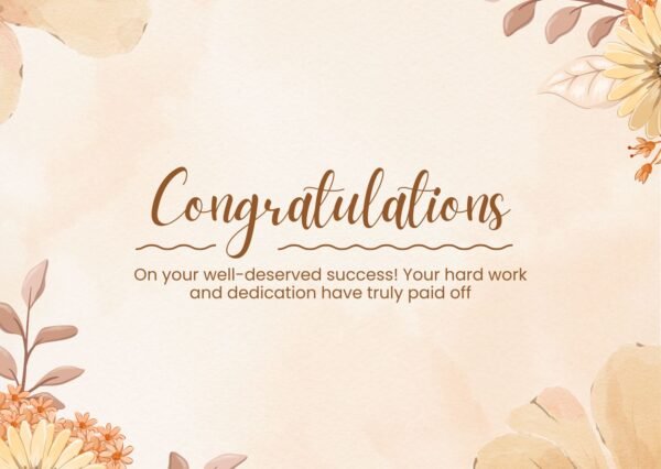 Congratulations